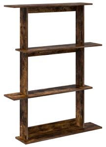 Falpolc Füstös Tölgy 100 x 20 x 126 cm Szerelt Fa