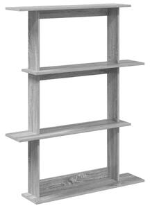 Falpolc Szürke Sonoma 100 x 20 x 126 cm Szerelt Fa