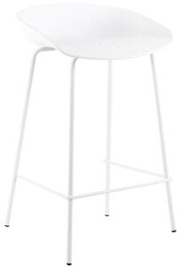 Fehér műanyag bárszék Somcasa Netta 74 cm
