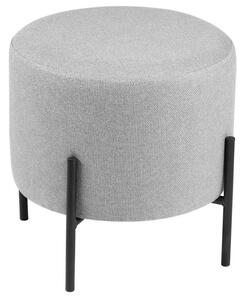 Szürke szövet puff Somcasa Herman 40 cm