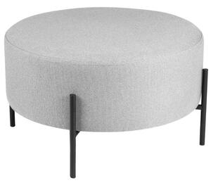 Szürke szövet puff Somcasa Camilo 60 cm