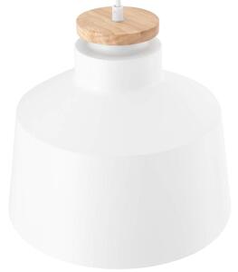 Fehér fém függőlámpa Somcasa Artana 30 cm