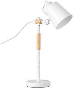 Fehér fém asztali lámpa Somcasa Iria 54 cm