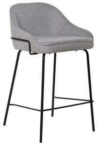 Szürke kárpitozott bárszék Somcasa Arny 66 cm