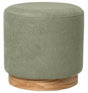 Zöld kárpitozott zsámoly Somcasa Angus 40 cm