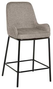 Sötétbézs kárpitozott bárszék Somcasa Milton 65 cm