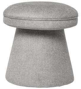 Szürke kárpitozott zsámoly Somcasa Albin 45 cm