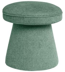 Zöld kárpitozott zsámoly Somcasa Albin 45 cm