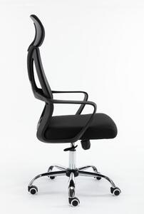 Forgó irodai szék, Nigel, szövet, 68x127x52 cm, fekete