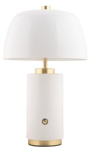 Fehér LED dimmelhető asztali lámpa fém búrával (magasság 30 cm) Freya – Leitmotiv