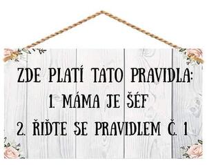 Bohemia Gifts Szabályok dekoratív kép