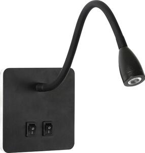 Brilagi Brilagi - LED Rugalmas fali lámpa MAYA Double LED/4W/230V + LED/3W fekete BG1063
