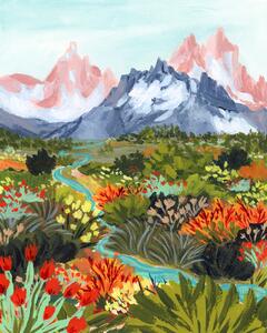 Illusztráció Autumn Mountains, Sarah Gesek, (30 x 40 cm)