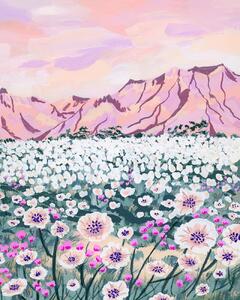 Illusztráció Pink Desert, Sarah Gesek, (30 x 40 cm)