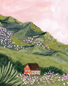 Illusztráció Mountain House, Sarah Gesek, (30 x 40 cm)