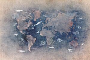 Illusztráció World map 29, Justyna Jaszke, (40 x 26.7 cm)