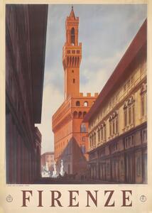 Illusztráció Firenze Florence, Andreas Magnusson, (30 x 40 cm)