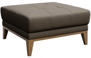 Világosbarna bőr lábtartó MESONICA Musso Tufted