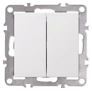 Kettős Kapcsoló OSTE JNH007-W WHITE