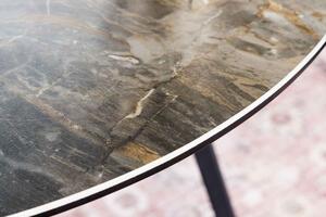 Kerámia dohányzóasztal Paquita 70 cm taupe márvány