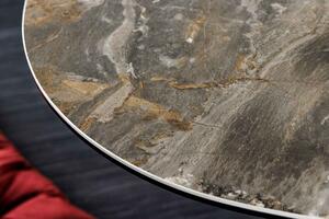 Kerámia dohányzóasztal Paquita 90 cm taupe márvány