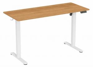 Elektromosan állítható magasságú íróasztal - 140x60cm arany tölgy ülő-/állómunkához - LVN System Lite LV1718