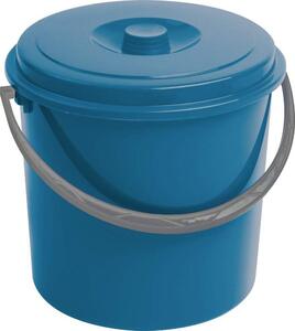 CURVER műanyag háztartási vödör fedéllel 10 L - kék ( 29 x 28)