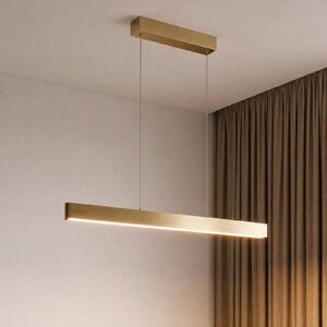 Lucande Smart LED függőlámpa Mylosh, arany, CCT, Tuya, dimmelhető, Sárgaréz / arany, Nappali / Étkező, Alumínium, Modern