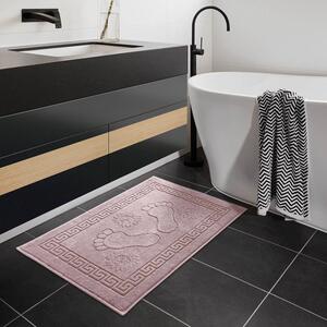 Goldea frottír fürdőszobai szőnyeg „lábnyomok” rózsaszín - 50 x 70 50 x 70 cm