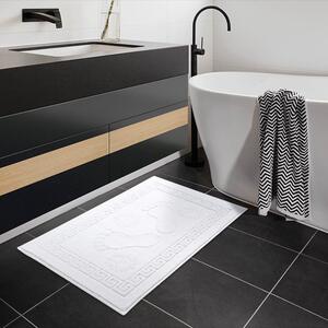 Goldea frottír fürdőszobai szőnyeg „lábnyomok” fehér - 50 x 70 50 x 70 cm