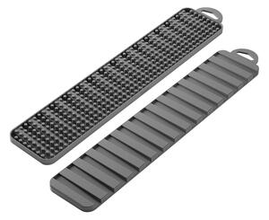 Szürke műanyag edénycsepegtető alátét 42x8 cm Gravity – Metaltex