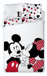 Disney Minnie, Mickey Love ágyneműhuzat 140×200cm, 63×63 cm microfibre