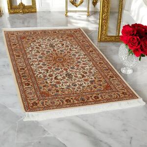 Selyem szőnyeg Negin cream 100x150 minőségi viszkóz selyem szőnyeg Iránból
