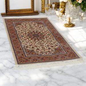 Selyem szőnyeg Reihan cream 100x150 viszkóz selyem perzsa szőnyeg