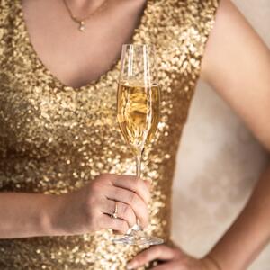 Lunasol - 210 ml-es Champagner poharak 4 db-os készlet - Premium Glas Crystal (321803)