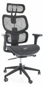 Devon Ergonomikus Hálós Forgószék Fekete Multiblock
