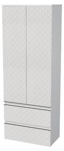 Fürdőszobaszekrény magas SAT Cube Way 60x163x33 cm fehér matt CUBE3DV602D2ZBP