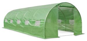 Zöld fóliasátor fém kerettel 3x8m Garden Point