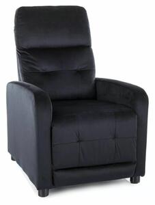 Otus Velvet Kinyitható Bársony Relaxfotel Fekete