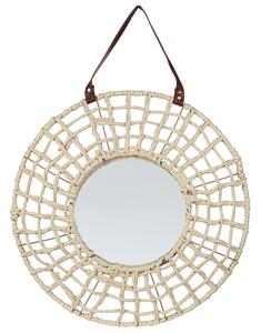 Falitükör PALACI 60 cm 60 cm Papírzsineg Természetes