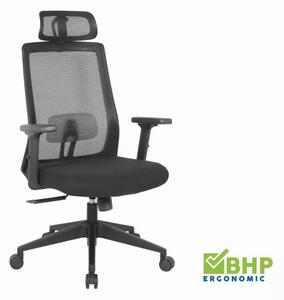 Q-058 Ergonomikus Hálós Forgószék Fekete Multiblock