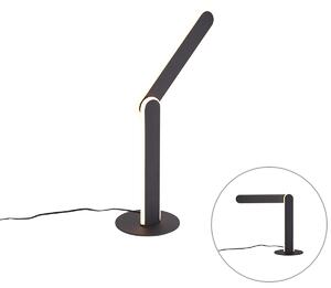 Design asztali lámpa fekete LED-del, 3 lépésben dimmelhető - Gate