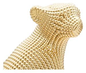 Leopard fém szobor aranyszínű dekorral - Mauro Ferretti