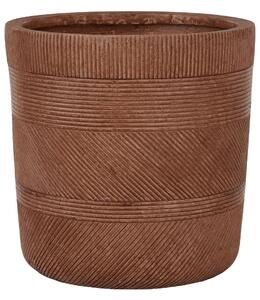 Virágcserép VOULA 36 cm Aranybarna