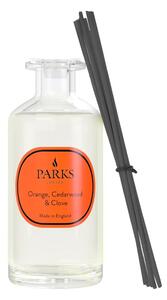 Narancs, cédrus és szegfűszeg illatú aromadiffúzor, 8 hétig tartó illatintenzitással - Parks Candles London