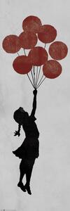 Plakát Banksy - Girl Floating, (53 x 158 cm)