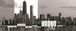 Poszter tapéta panoráma vlies Urban cities