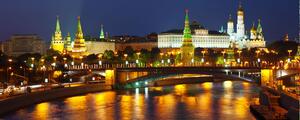 Poszter tapéta panoráma vlies Moscow at night