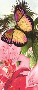 Poszter tapéta ajtóra Colorful butterflies vlies 91 x 211 cm vlies 91 x 211 cm