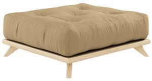 Sötétbézs lábzsámoly Karup Design Senza 100 x 90 cm